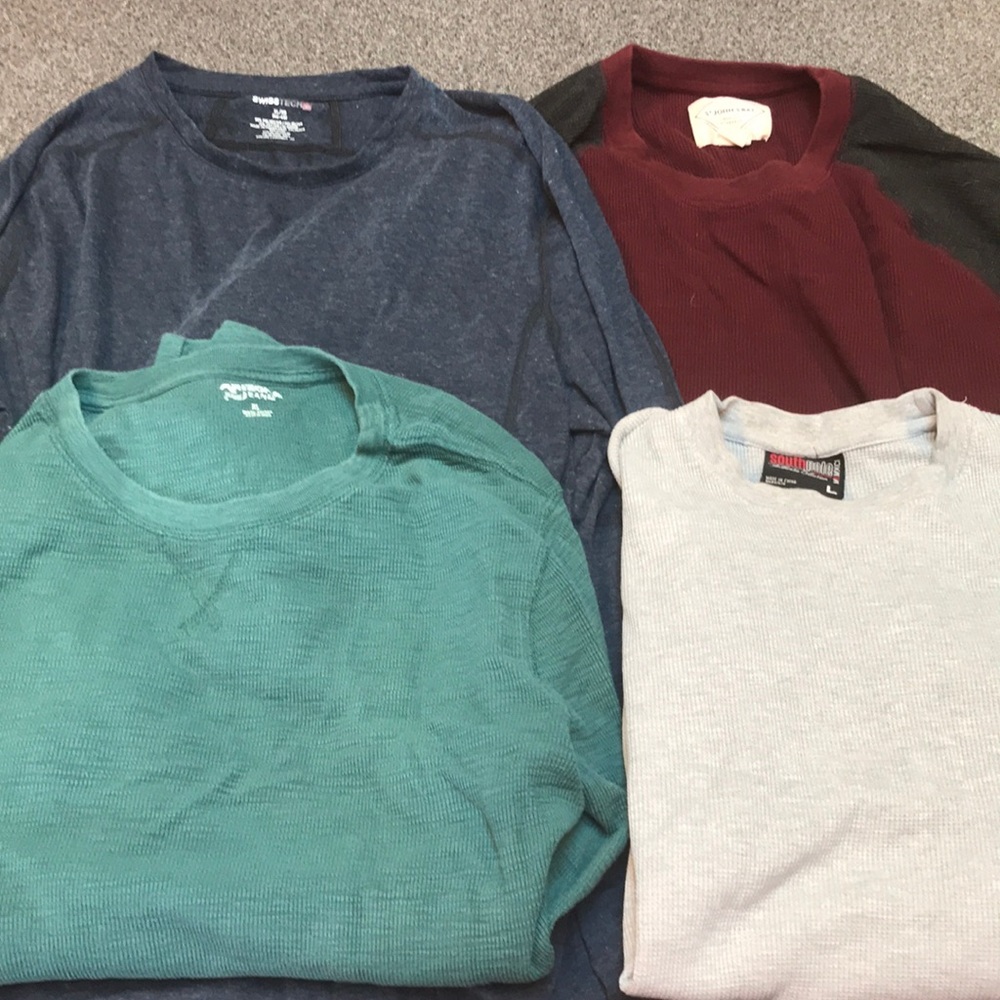 Lot of 4 men’s xl long sleeve shirts